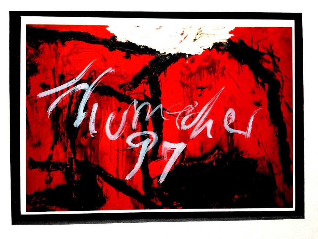 Emil Schumacher TIMUR [postcard, framed + signed] 1989 Catawiki