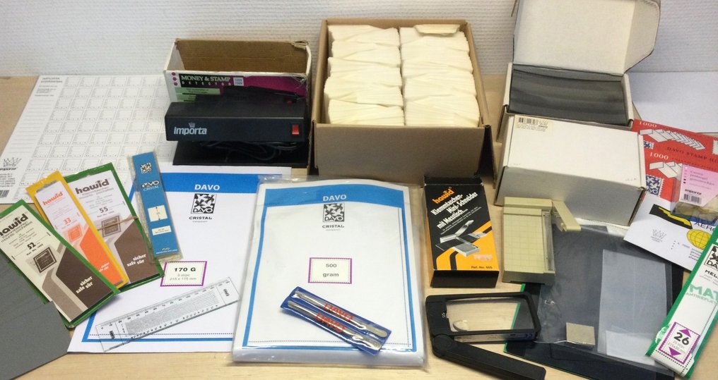 Accessories Postage stamp including Hawid strips. Catawiki