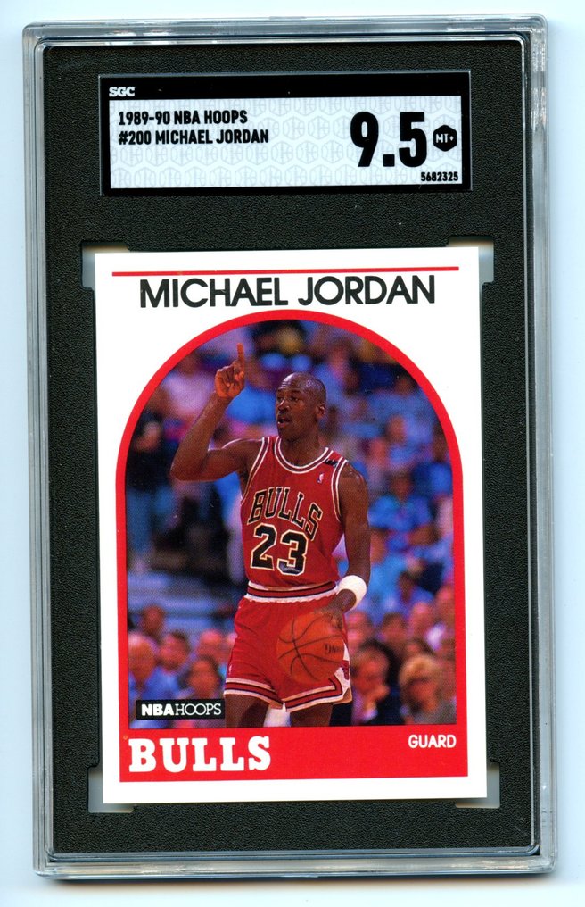 1989 90 NBA Hoops Michael Jordan 200 1 Graded card SGC