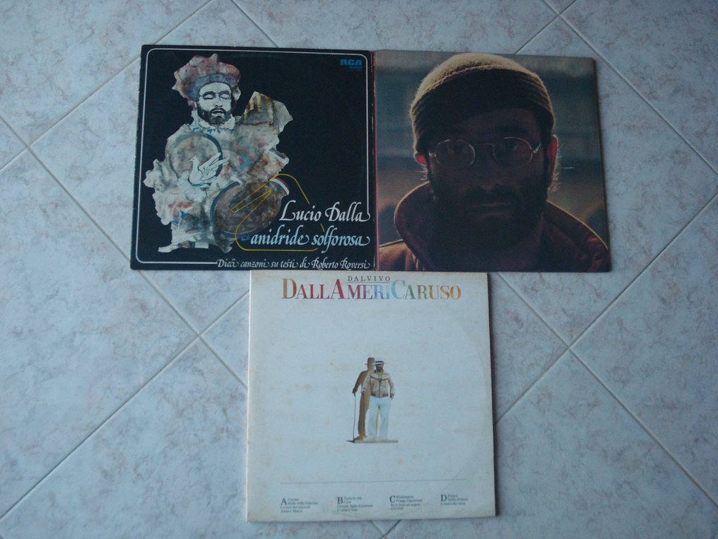 Lucio Dalla - Three great first printings - Multiple titles - Vinyl record  - 1st Pressing - 1975 - Catawiki