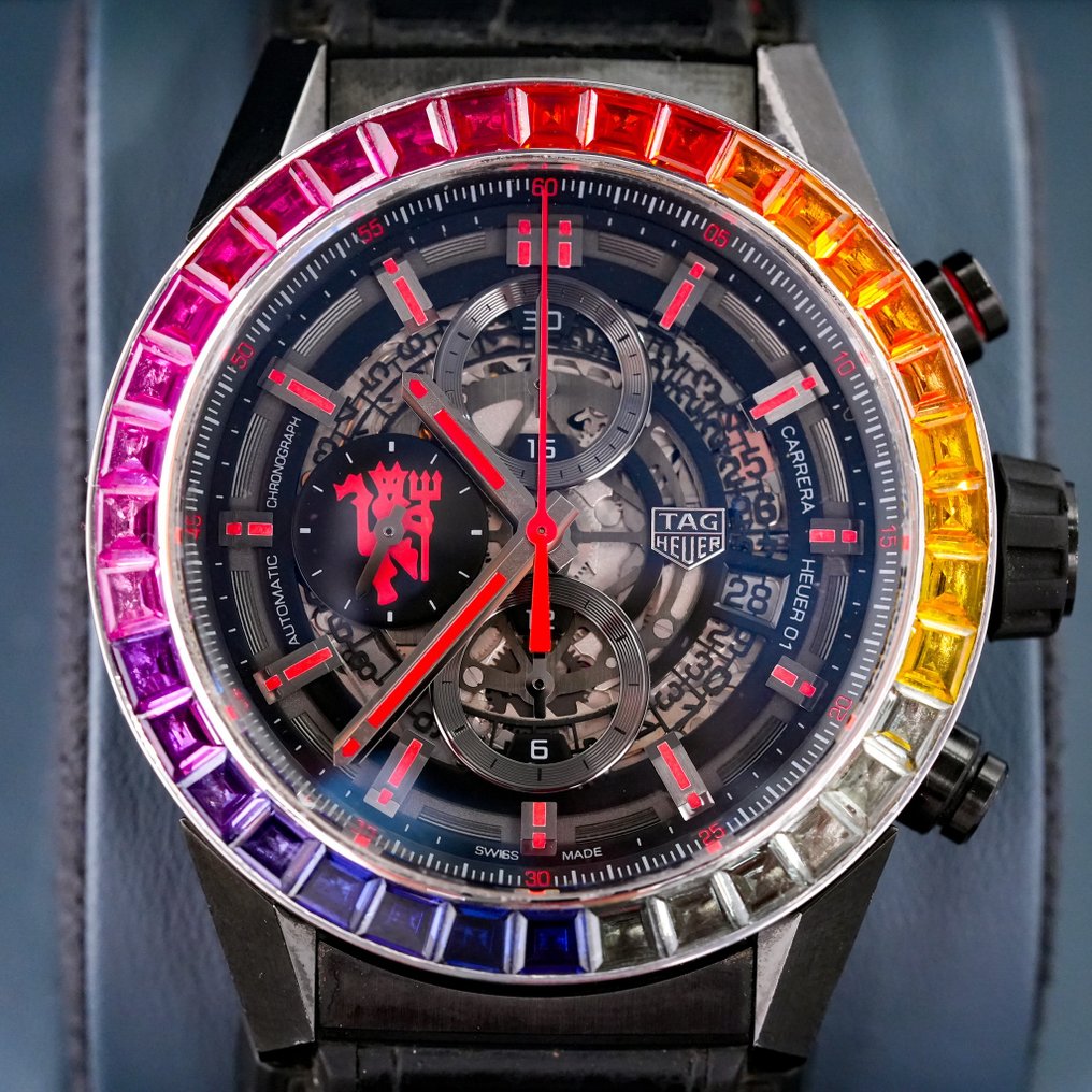 Tag heuer carrera calibre heuer 01 manchester united limited edition outlet