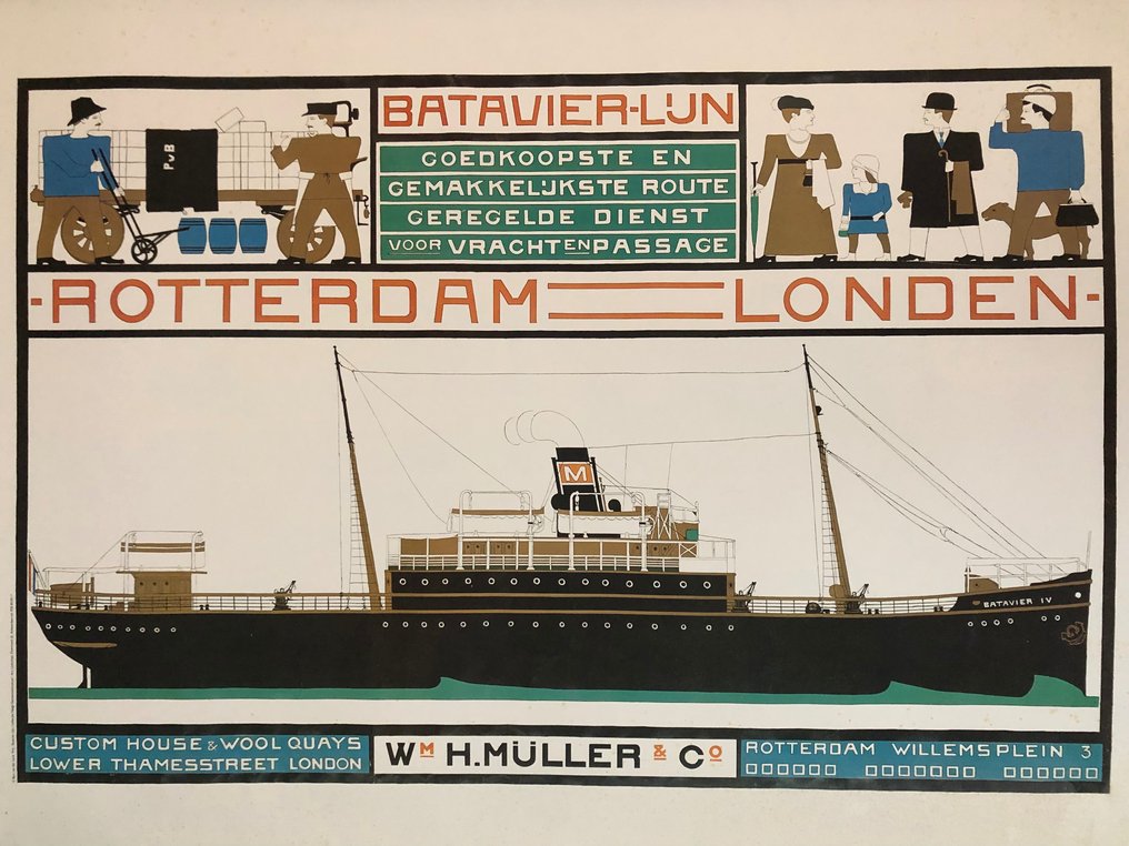 Bart van der Leck Batavierlijn RotterdamLonden Catawiki