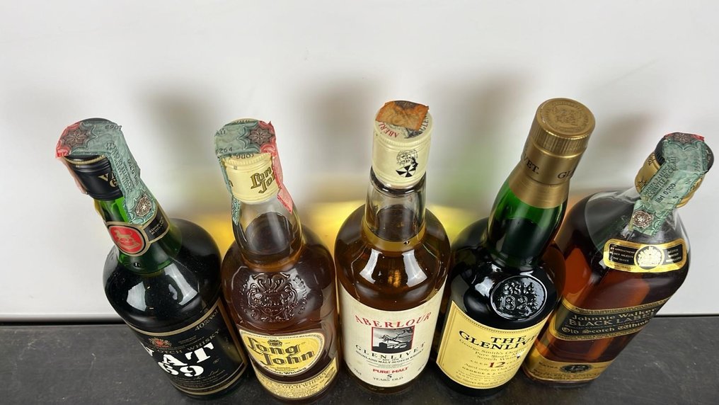 AberlourGlenlivet 5yo + Glenlivet 12yo + Johnnie Walker 12yo + Long