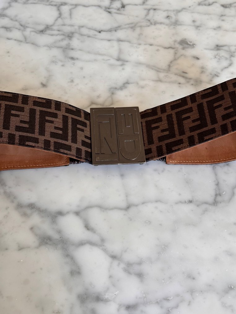 Fake vs real fendi belt hot sale
