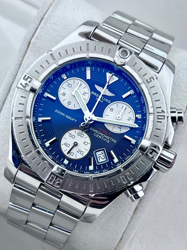 Breitling Colt Chronograph Chronometre Blue A73380 Men