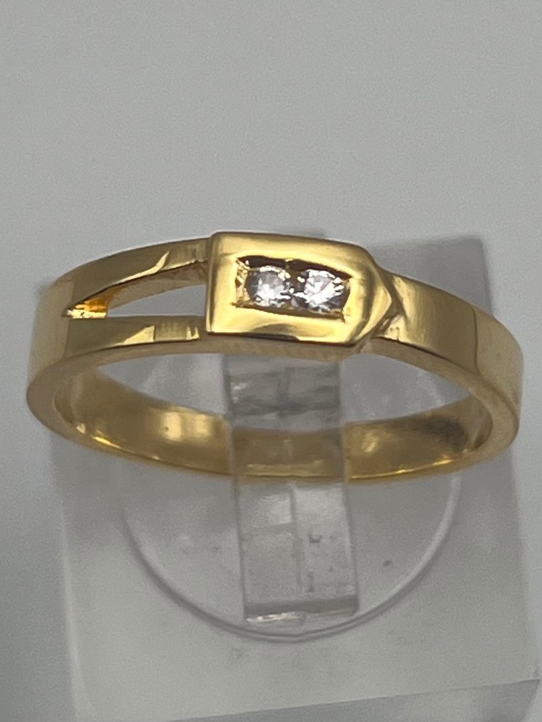 NO RESERVE PRICE 18 carati Oro Anello diamanti Catawiki