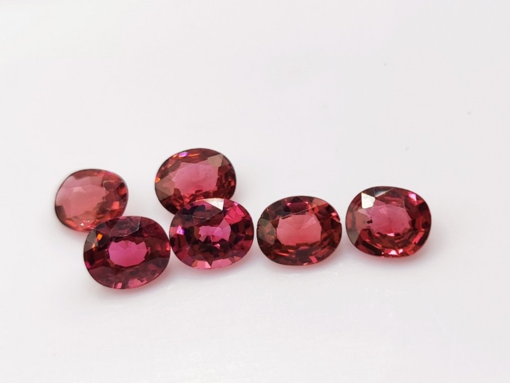 6 pcs Rhodolite Garnet no Reserve price 4.63 ct Catawiki