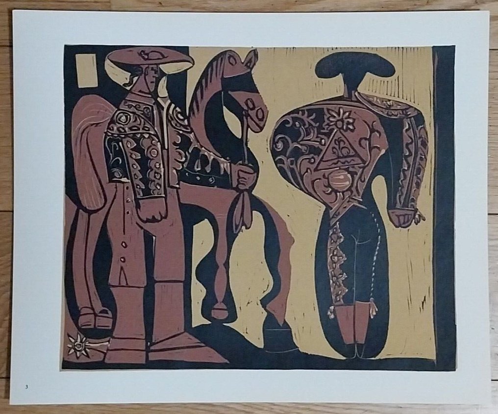 Pablo Picasso (1881-1973) (after) - Picasso Linolschnitt PICATOR und  MATADOR - Catawiki