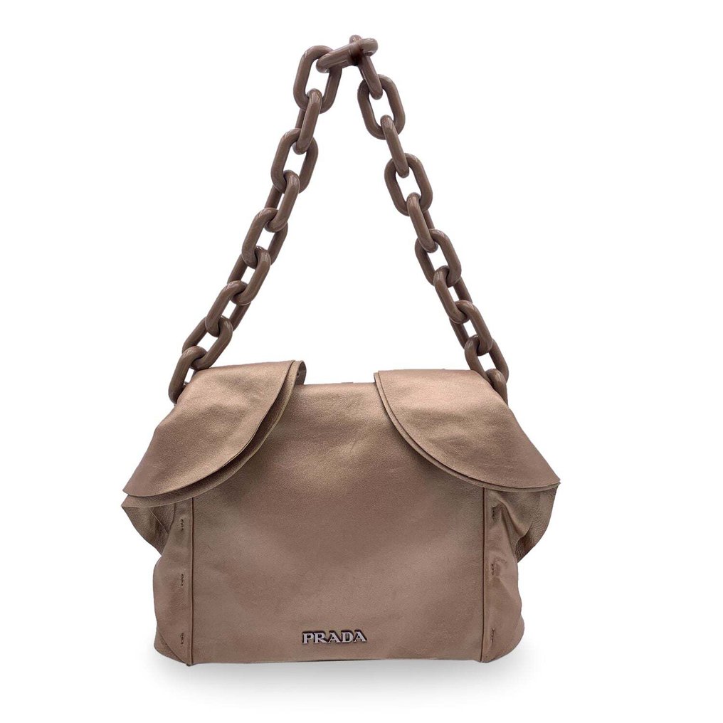 Prada chain cheap strap shoulder bag