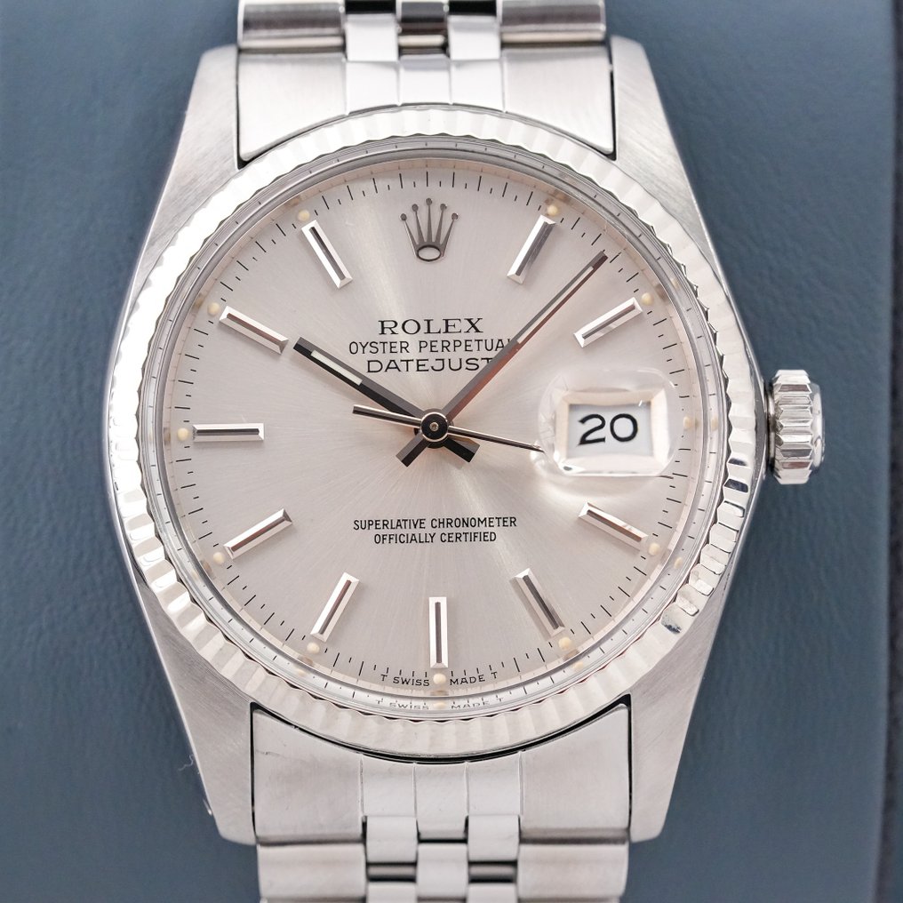 Datejust white gold clearance and stainless steel automatic