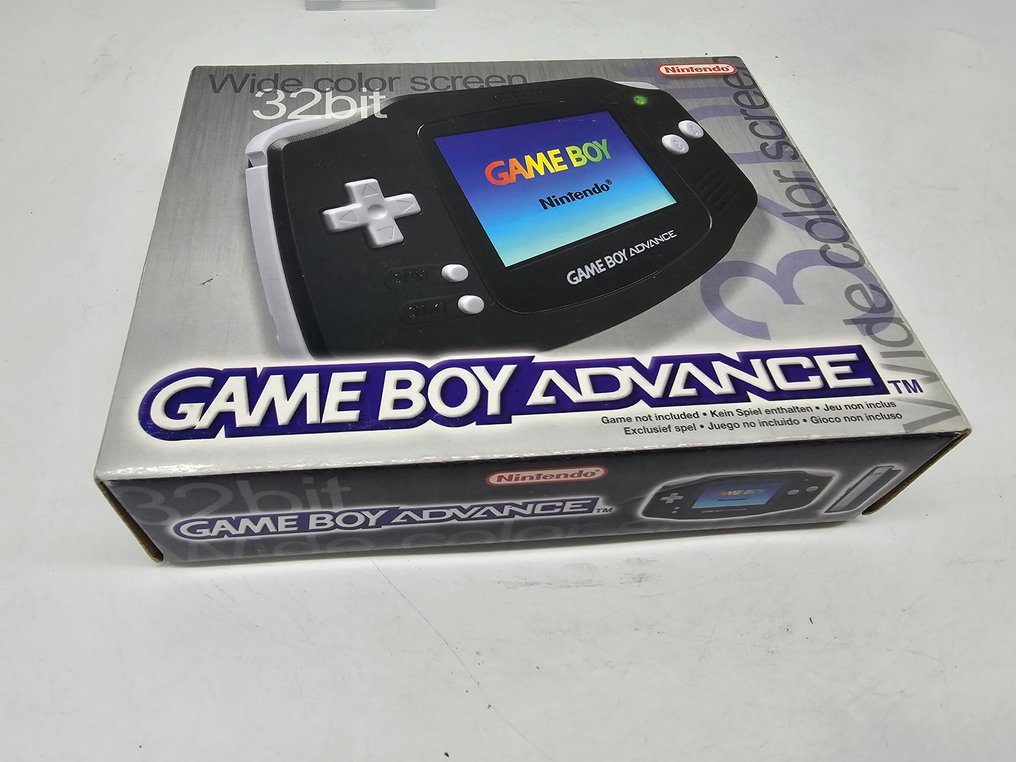 Original Gameboy Advance Black Edition Complete with insert, manuals