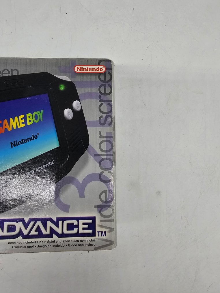 Original Gameboy Advance Black Edition Complete with insert, manuals
