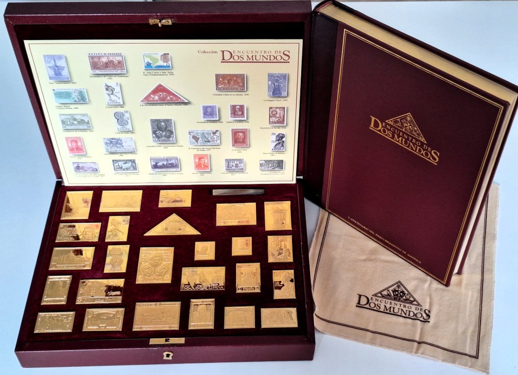 Espa a 1982 1982 Encuentro de Dos Mundos Sellos de Plata 925