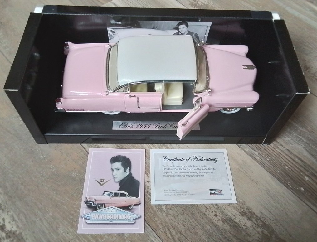 MRC 1 18 1 Model car Pink Cadillac 1955 Elvis Presley Catawiki