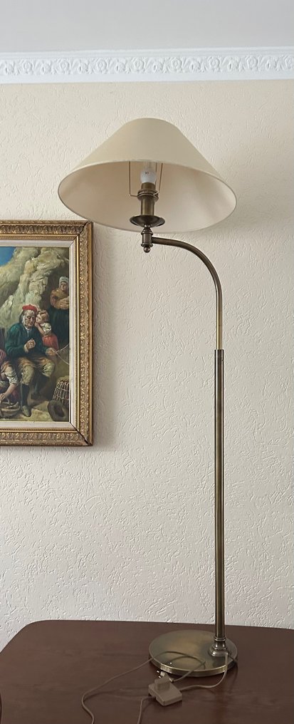 Floor lamp 1 Swivel arm Height adjustable Brass Catawiki