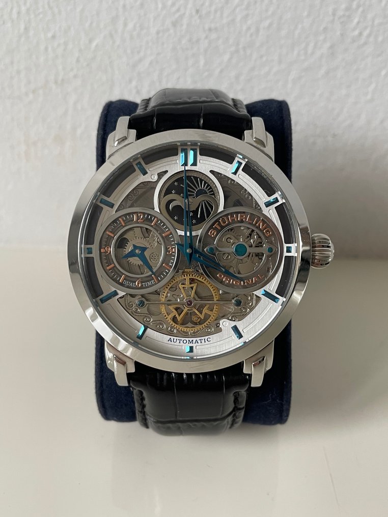 Stuhrling open best sale heart watch