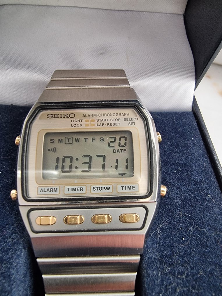 Seiko Digitale LCD Sans prix de r serve A547 5040 Homme