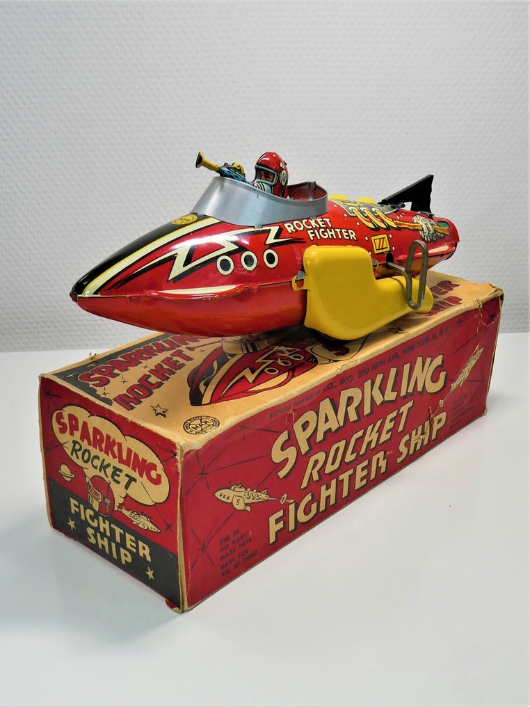 Louis Marx (USA) Tin toy 1951 "Sparkling Rocket Fighter Ship