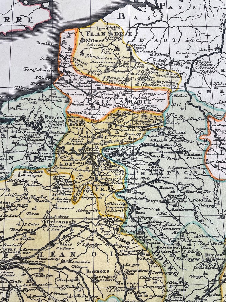 Europe, Map - France / Gaul; Homann - Gallia Benedictina - 1701-1720 ...