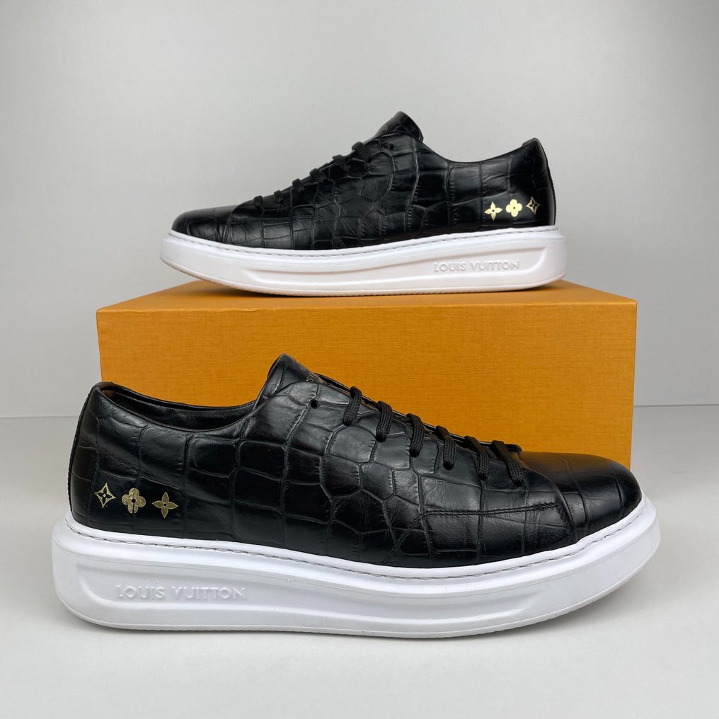Louis vuitton crocodile sneakers best sale