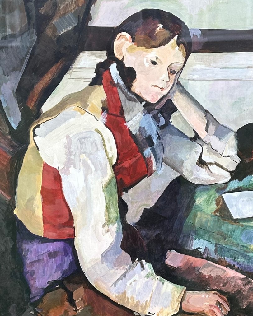 European school (XIX), After Paul Cézanne (18391906) Le garçon au