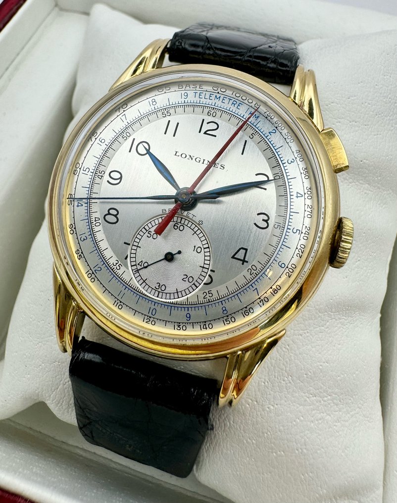 Longines Chronostop Stopsecond 18K Gold 5680 Men 1901 1949