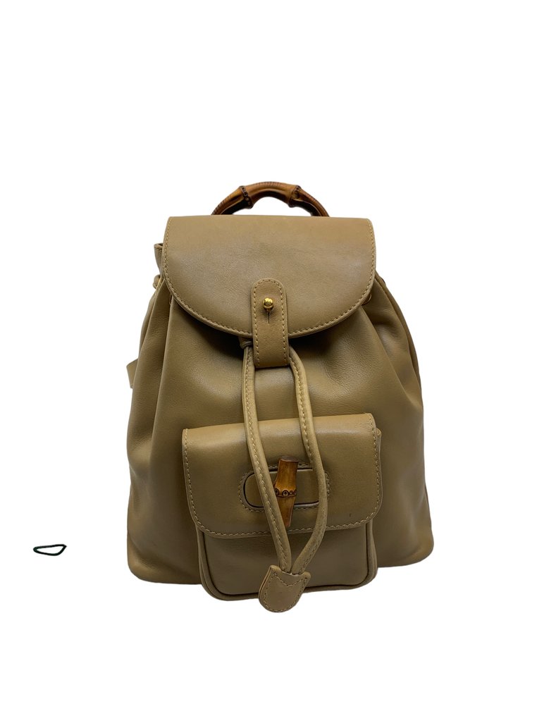 Gucci backpack hotsell bamboo handle