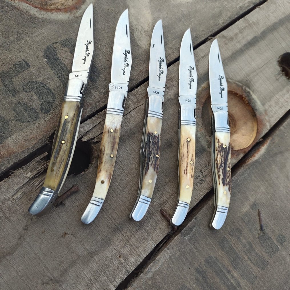 Laguiole - Couteau de cuisine - Couteaux Laguiole vintage - Corne de