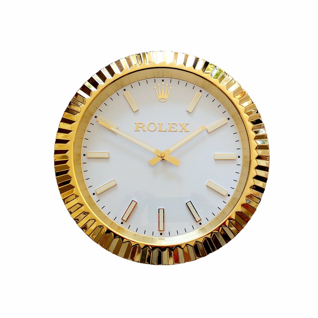 Wall clock Concessionaire Rolex dealer display Aluminium