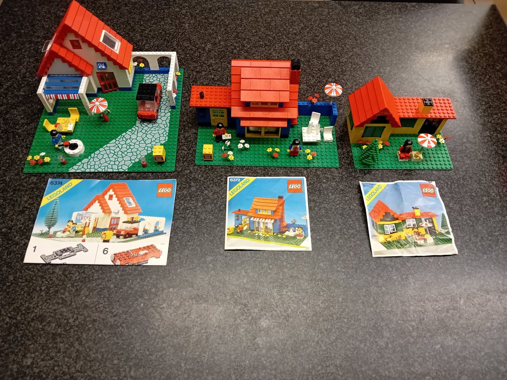 LEGO Legoland 6365 6374 6372 Lego Houses 1980 1989