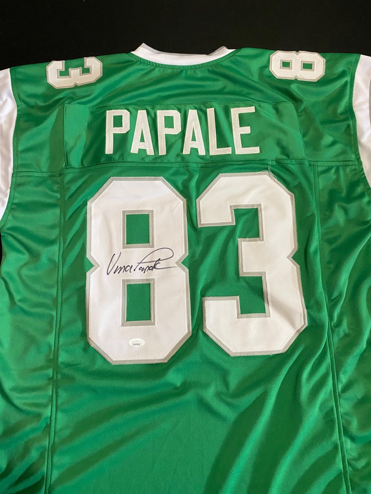 NFL Vince Papale Invincible signed football jersey JSA