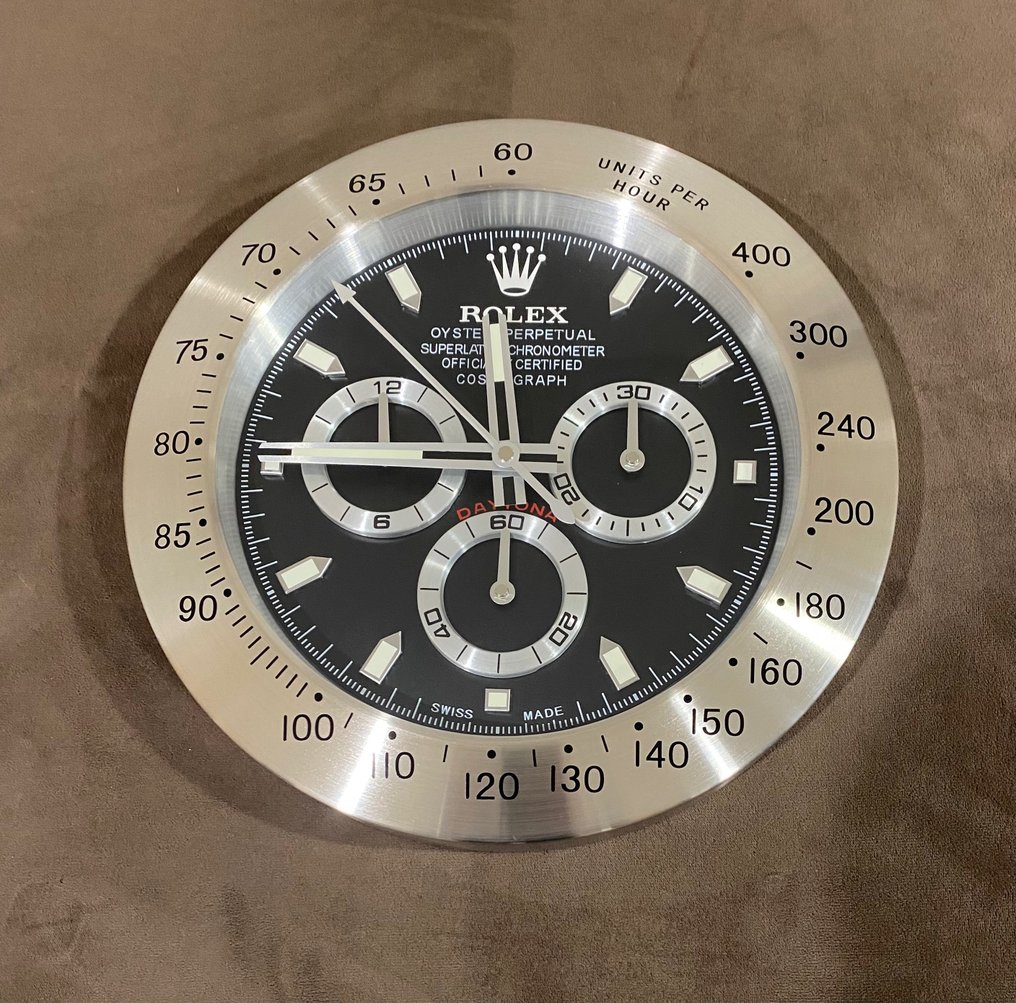 Orologio da parete Concessionari Rolex Dayona metallo satinato