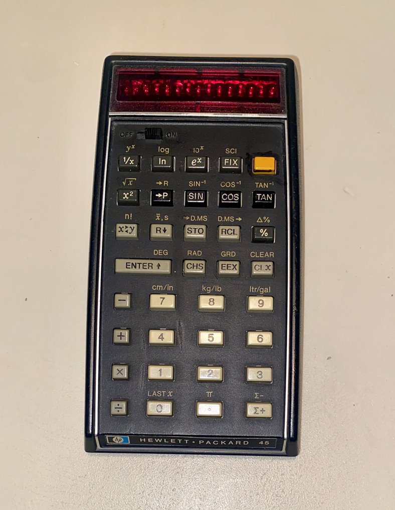 Hewlett Packard HP 45 scientific calculator Computer Without