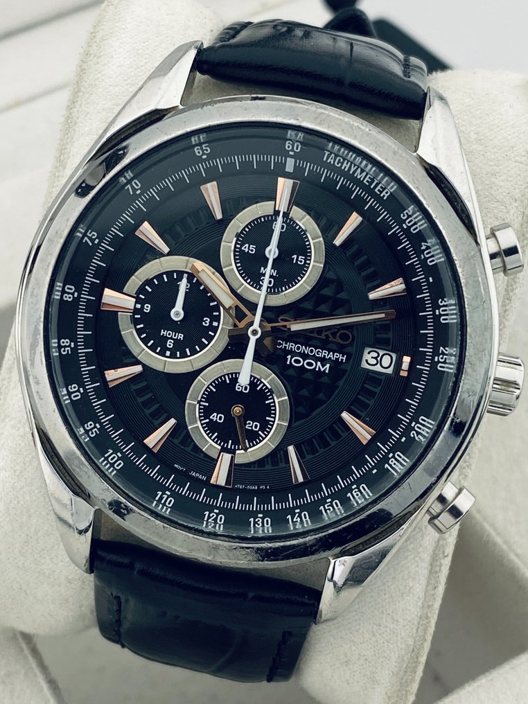 Seiko Chronograph Date No reserve price 8T67 00A0 Men