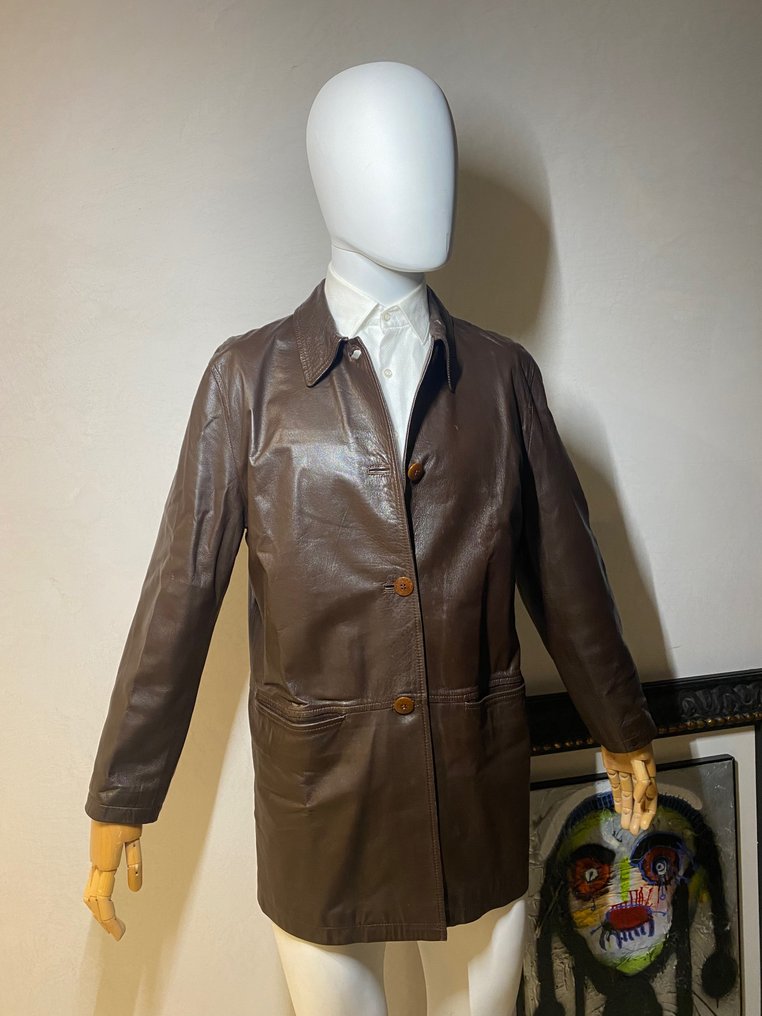 Burberry leather jacket sale online