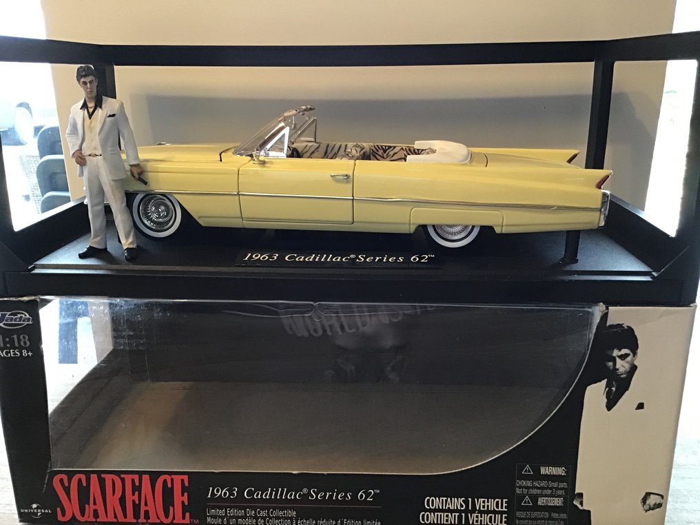 Scarface 1963 cadillac series 62 limited edition diecast collectible new arrivals
