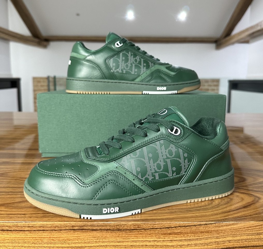 green christian dior sneakers