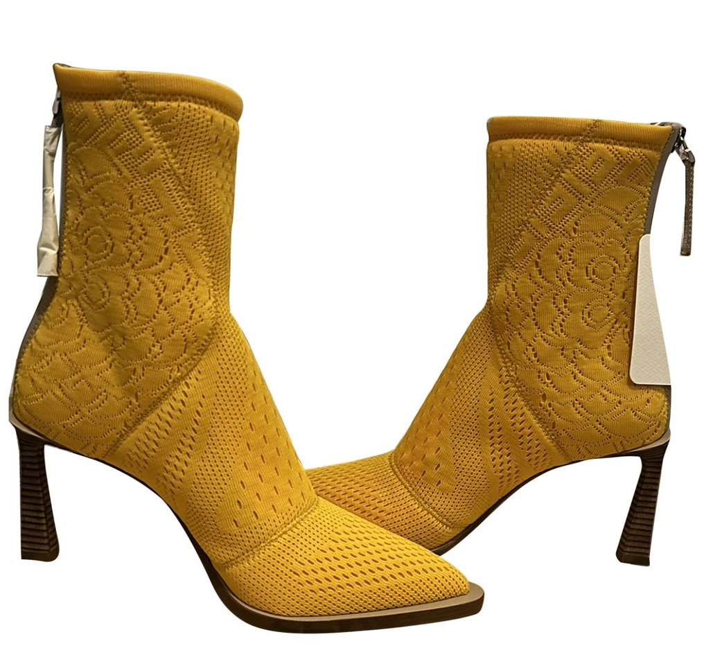 Fendi boots yellow online