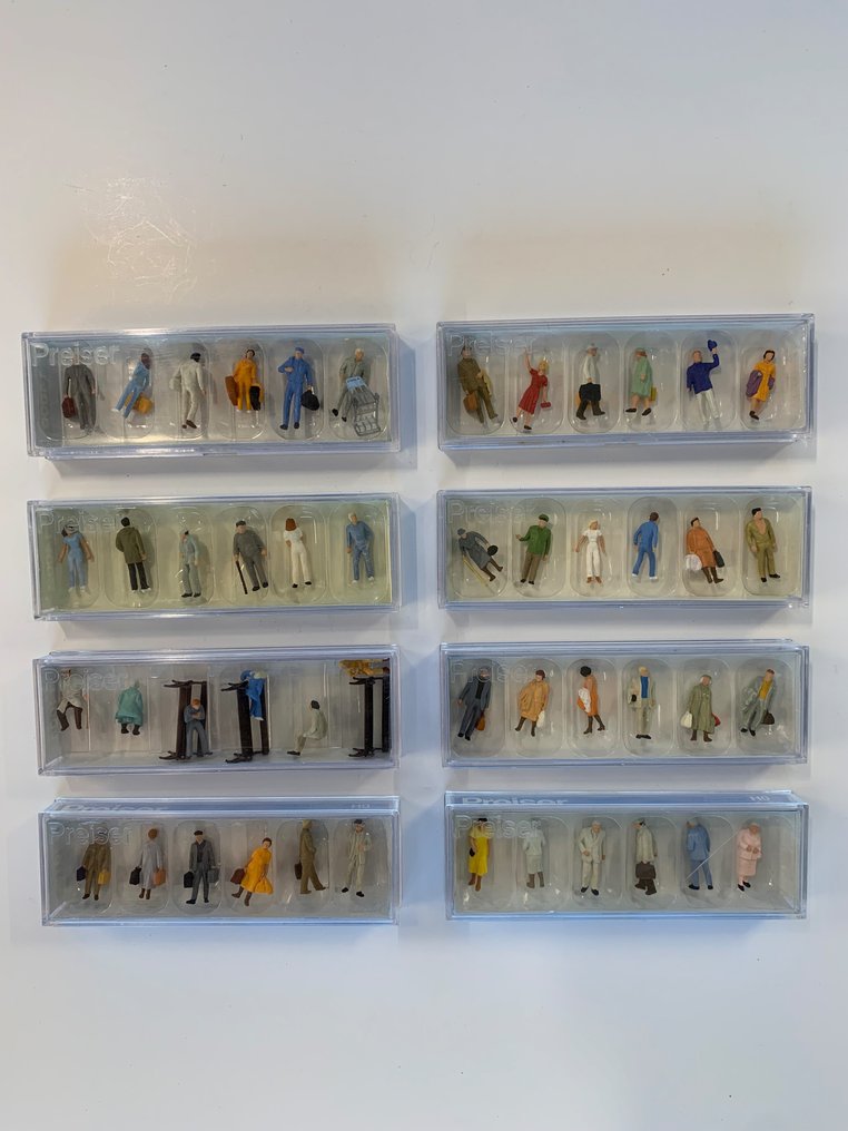 Preiser H0 Model train figures (8) Figures Catawiki