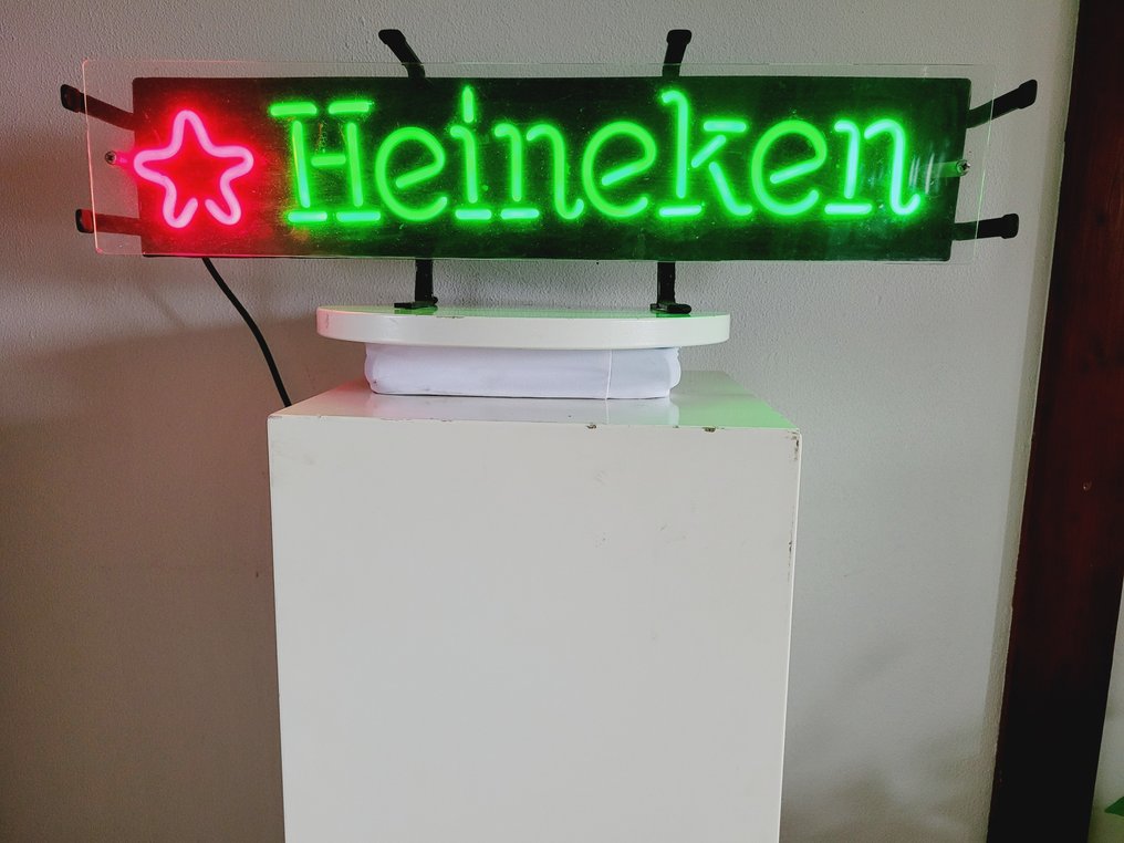 Heineken Bier Neon Lichtreclame 1980 Backlight Publicity Sign