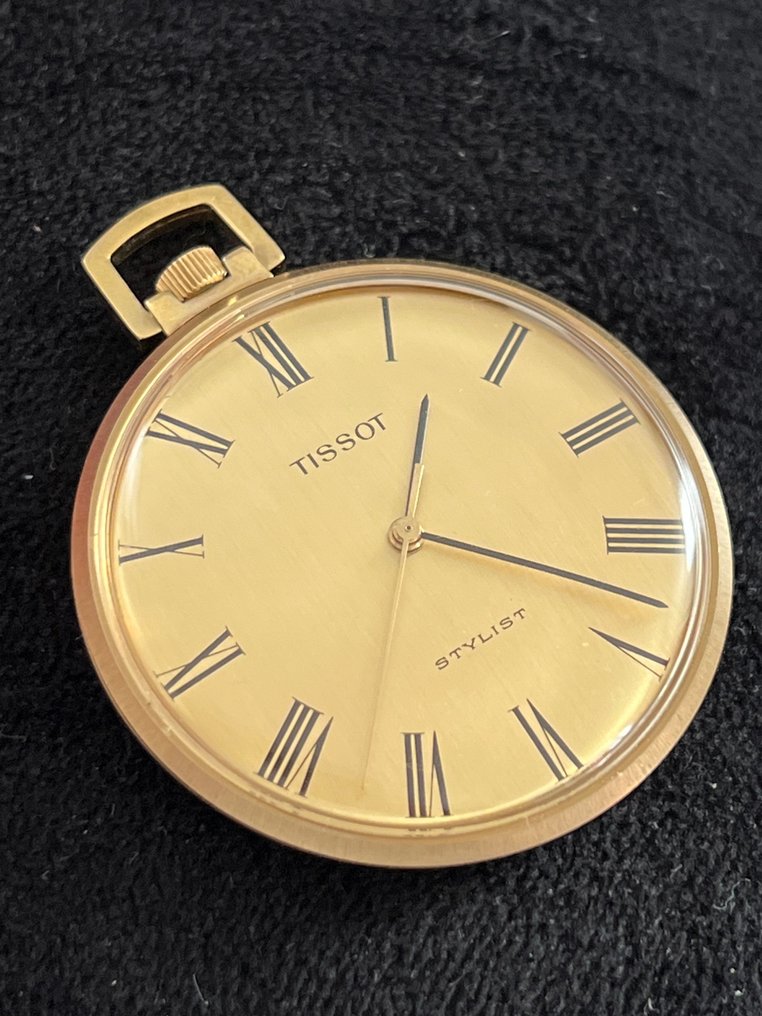 TISSOT Fils Montre gousset extra plate Neuve de stock 1901