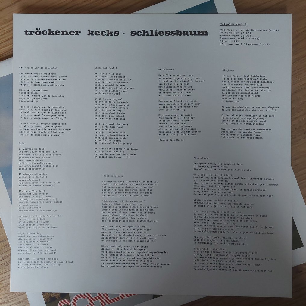 Tröckener Kecks - Schliessbaum - LP - 1981 - Catawiki