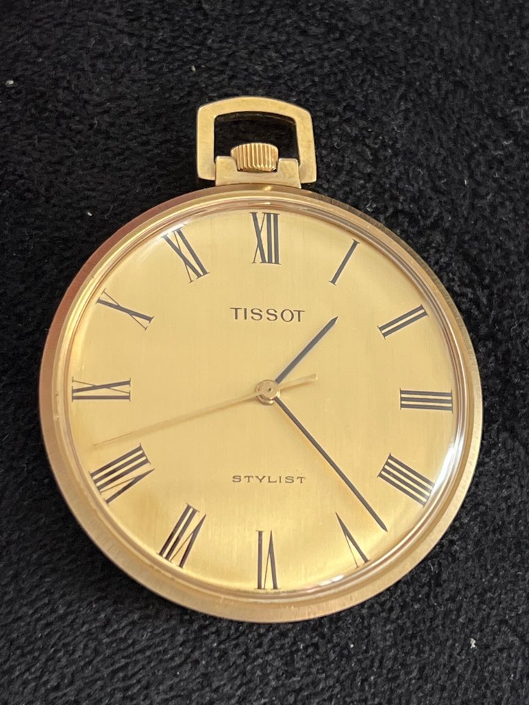 TISSOT Fils Montre gousset extra plate Neuve de stock 1901