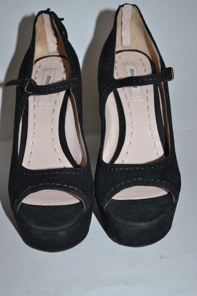 Scarpe con store zeppa miu miu