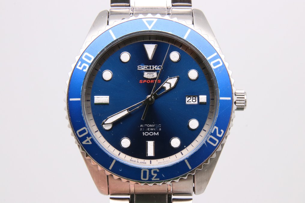 Seiko Seiko 5 No reserve price SRPB89J Blue Dial Automatic