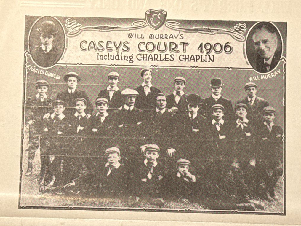 Charlie Chaplin 2 promotional flyers of Charles Chaplin in Caseys