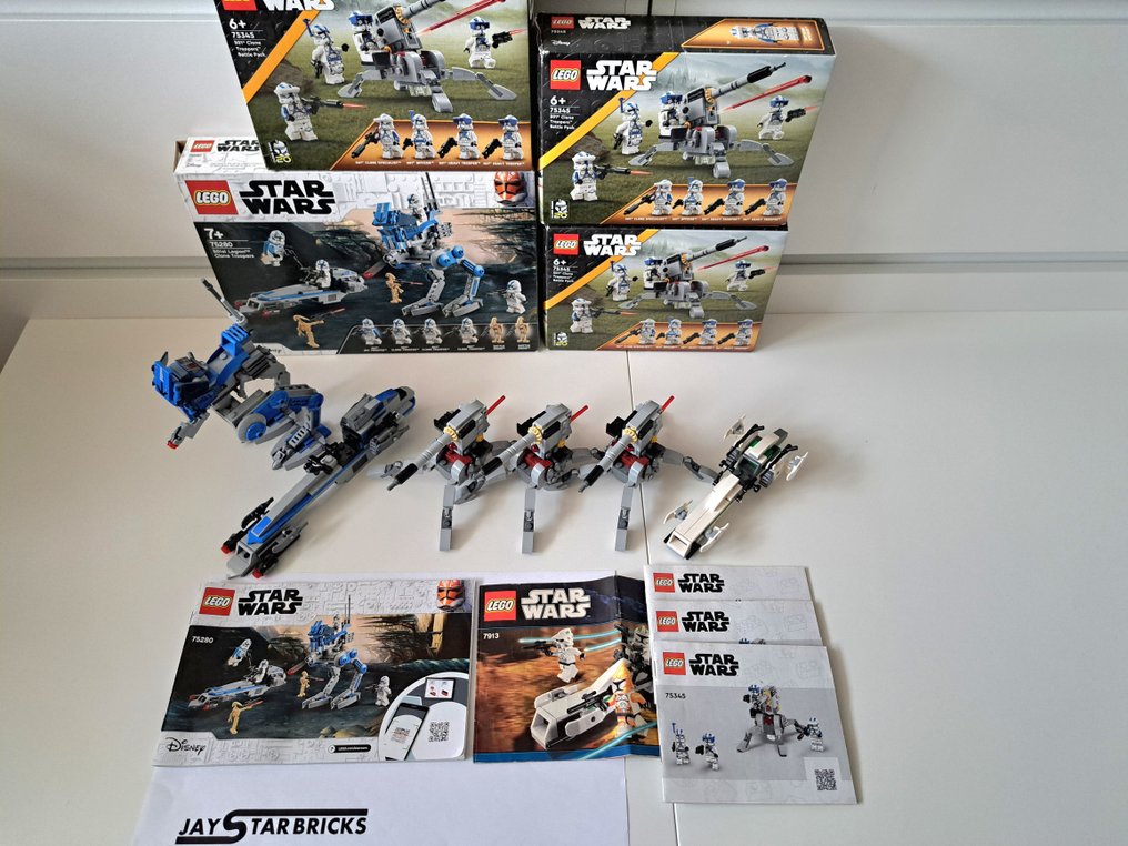 LEGO Star Wars 75345 3x 7913 75280 Clone Voertuigen en