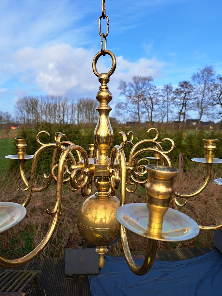 Chandelier Ball crown chandelier Brass Catawiki