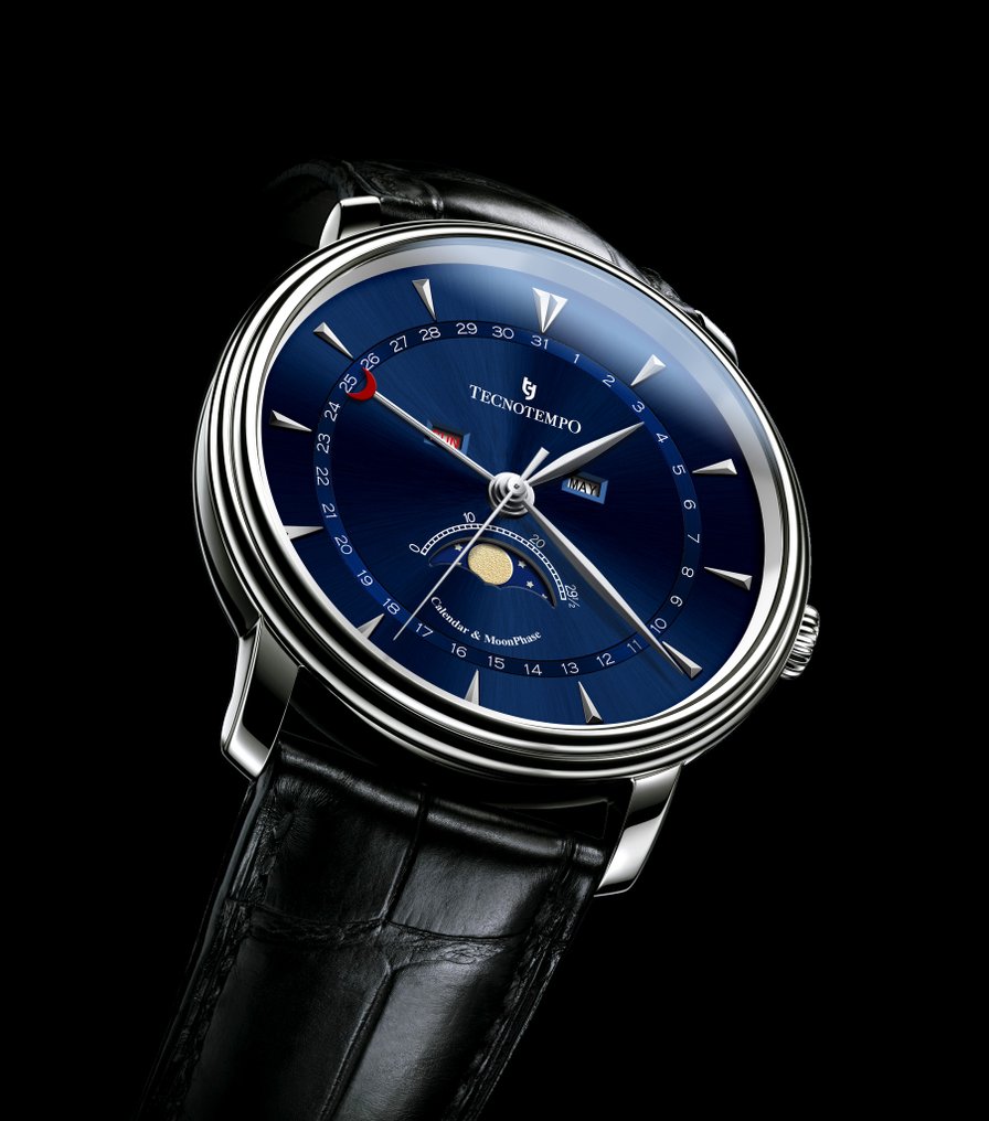 Tecnotempo® - Calendar & Moon Phase - 40mm - TT.CMP.BL - Men - 2011-present  - Catawiki