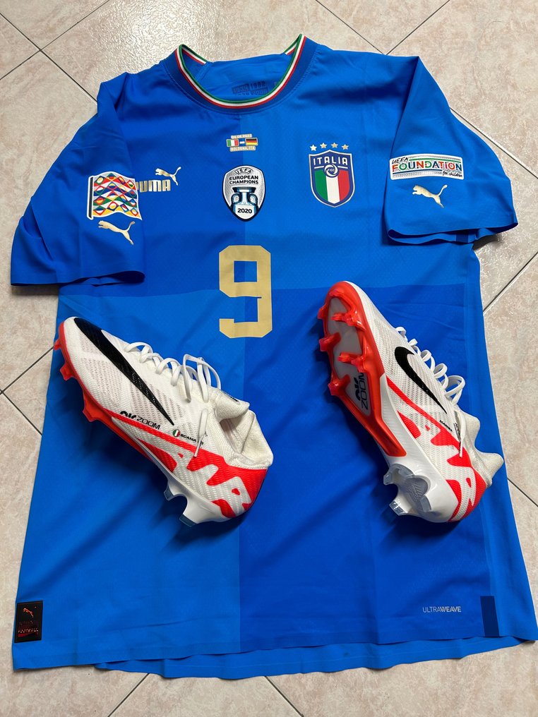 Italia UEFA Nations League Gianluca Scamacca 2022 Football